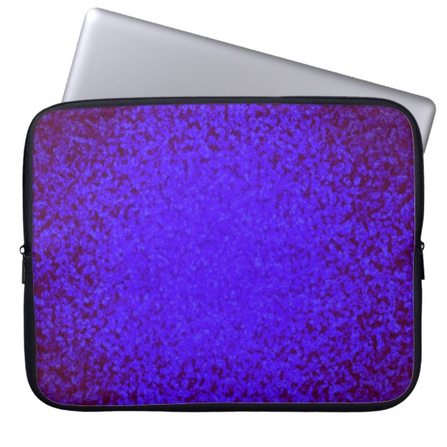 Bright blue glitter laptop sleeve (Front)