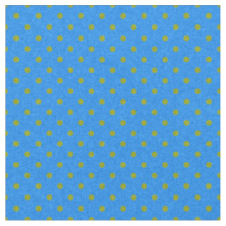 Bright Blue & Green Polka Dotted Fabric