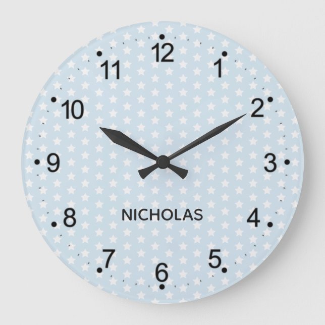 Bright Blue Large Clock (Front)