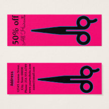 Bright Blue Outlined Scissor Promotion Coupon