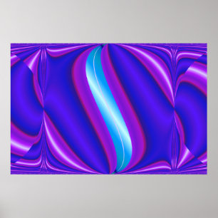 bright blue poster