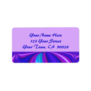 bright blue purple label