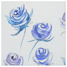 Bright blue roses
