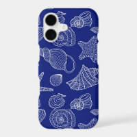 Bright Blue Shell Pattern