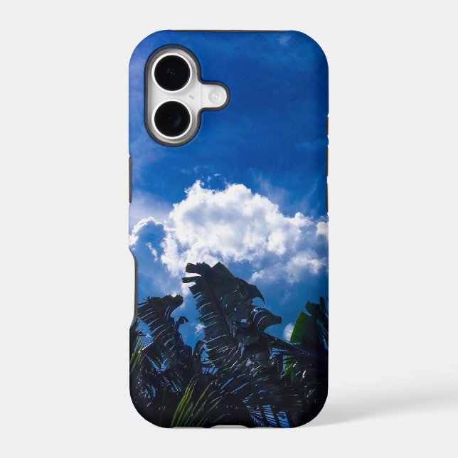 Bright Blue Sky With Clouds (Back)