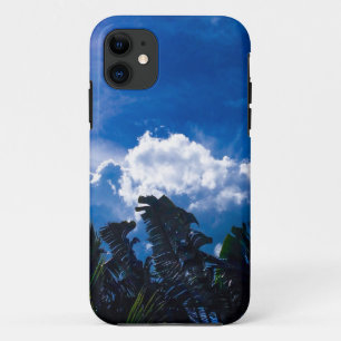 Bright Blue Sky With Clouds iPhone 11 Case