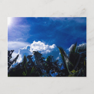 Bright Blue Sky With Clouds Postcard