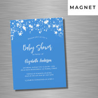 Bright blue stars boy luxury baby shower