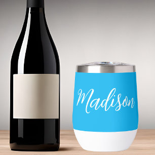 Bright Blue Trendy Customisable Name