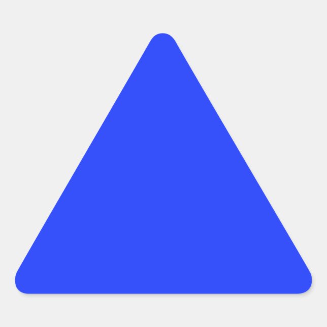 Bright Blue Triangle Sticker (Front)