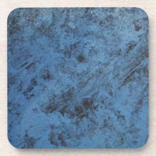 Bright blue vintage coaster