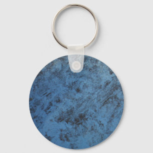 Bright blue vintage key ring