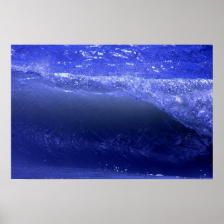 Bright Blue Waves Poster