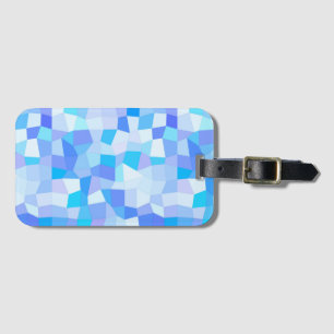 Bright Blues Mosaic Luggage Tag