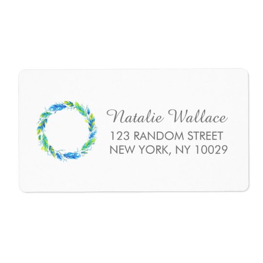 Bright Boho | Modern Wedding Address Labels