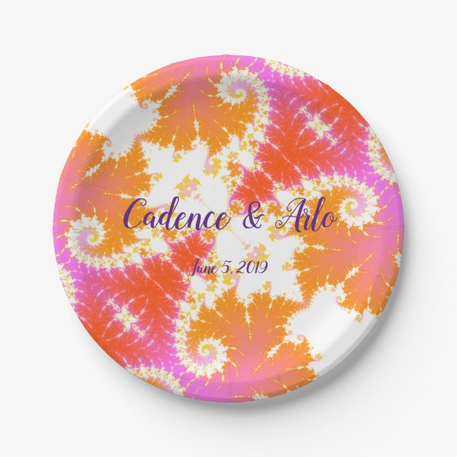 Bright Boho Paper Plate (Front)