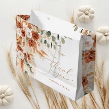 Bright Bold Floral Wedding Thank You