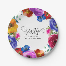 Bright & Bold Florals 60th Birthday