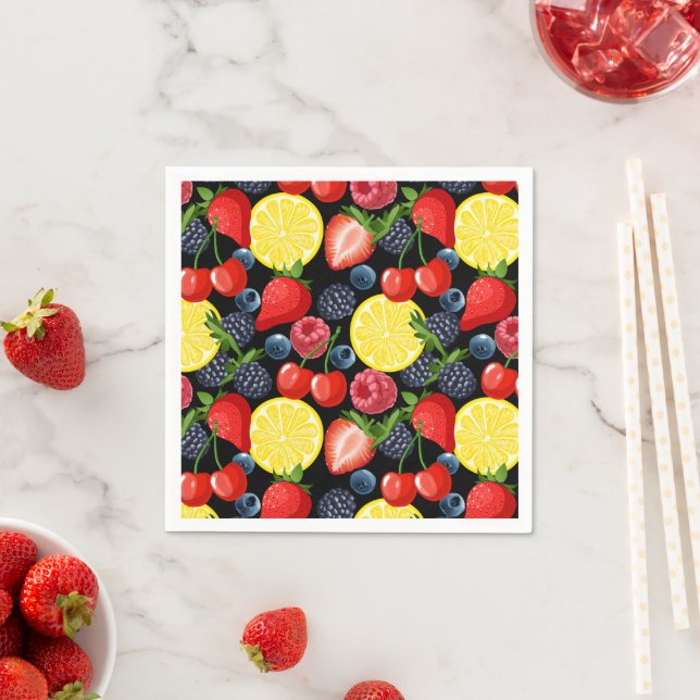 Bright & Bold Fruit Paper Napkins (Insitu)