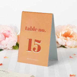 Bright & Bold Orange Sunset Watercolor Wedding