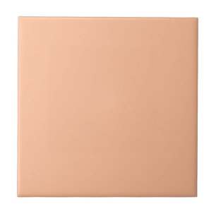 Bright Bold Peach Solid Block Colour Tile