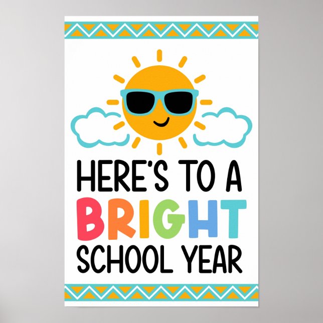 Bright & Bold School Year Starter Poster (Front)
