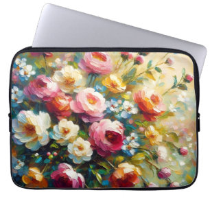 Bright & Bold Vibrant Florals Laptop Sleeve