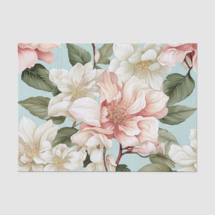 Bright Botanical Flowers  Tissue Paper