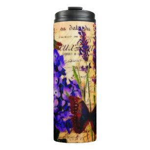 Bright botanical thermal tumbler