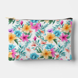 Bright Botanical Wildflower – Colorful Floral  Accessory Pouch