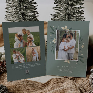 Bright Boughs   Botanical Christmas Photo Holiday Card