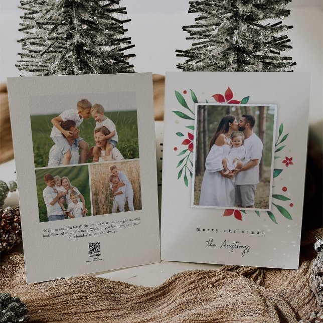 Bright Boughs | Botanical Christmas Photo Holiday Card (Creator Uploaded)