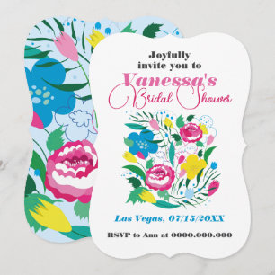 Bright bouquet. invitation