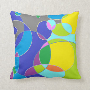 Bright Bubble Tangerine Cushion