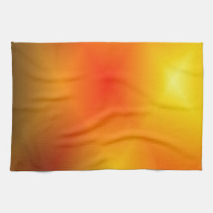 Bright Burnt Orange Tea Towel