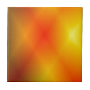 Bright Burnt Orange Tile