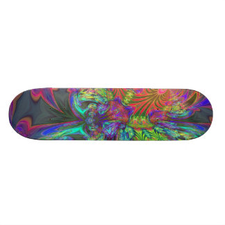 Bright Burst of Colour – Salmon & Indigo Deva Skateboard