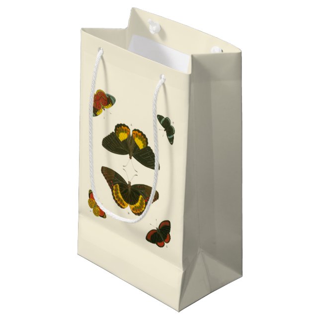 Bright Butterflies by Pieter Cramer Small Gift Bag (Front Angled)