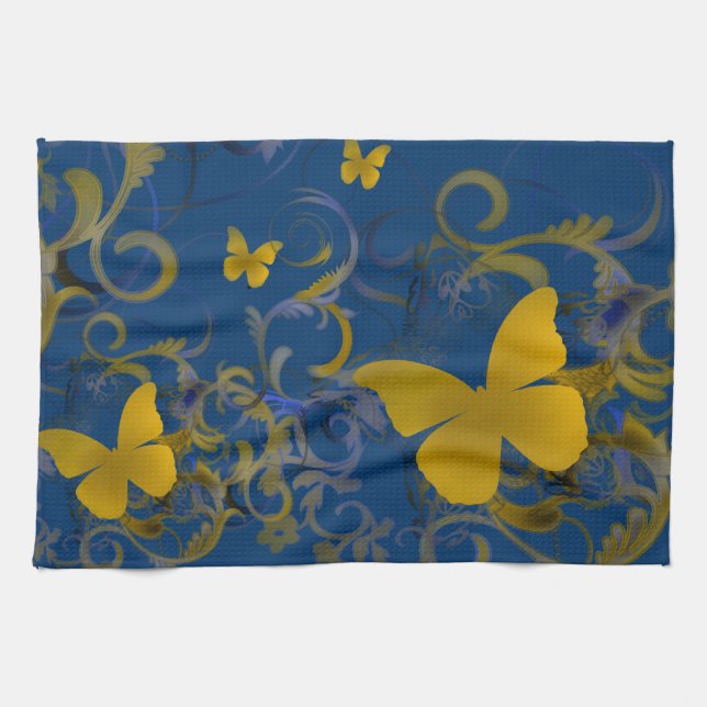 Bright Butterflies Tea Towel (Horizontal)