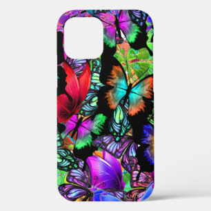 bright butterfly collection iPhone 12 case