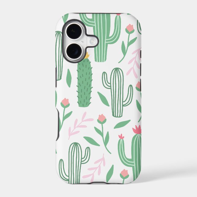 Bright Cactus Succulent Pattern (Back)
