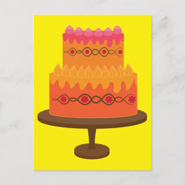 Bright Cake Postcard (Front)