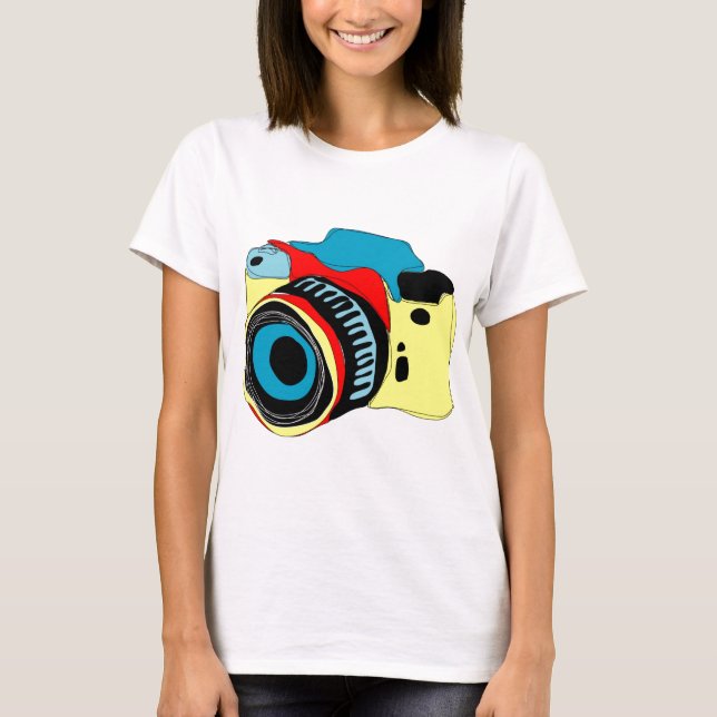 Bright camera illustration T-Shirt (Front)