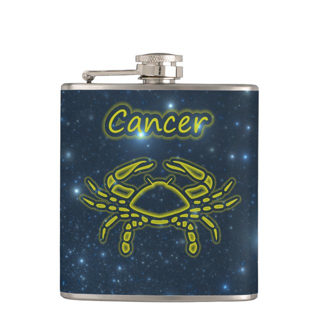 Bright Cancer Hip Flask (Front)