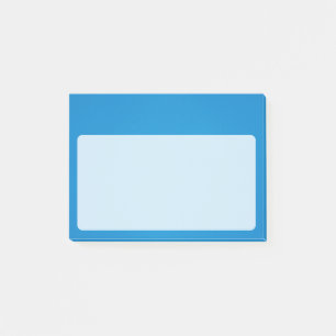 Bright Cerulean Blue with Grainy Texture Post-it Notes