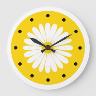 Bright Cheerful Floral Kitchen Clock