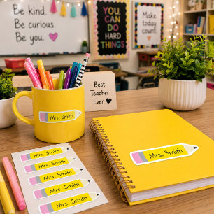 Bright & Cheerful Yellow Pencil 
