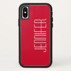 Bright Cherry Red , Personalised Jumbo Custom Name