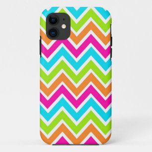 Bright Chevron Designer Zig Zag Pattern iPhone 11 Case