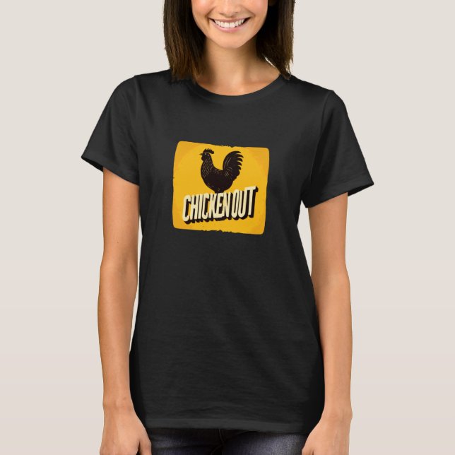 Bright Chicken Out Statement Costume T-Shirt (Front)